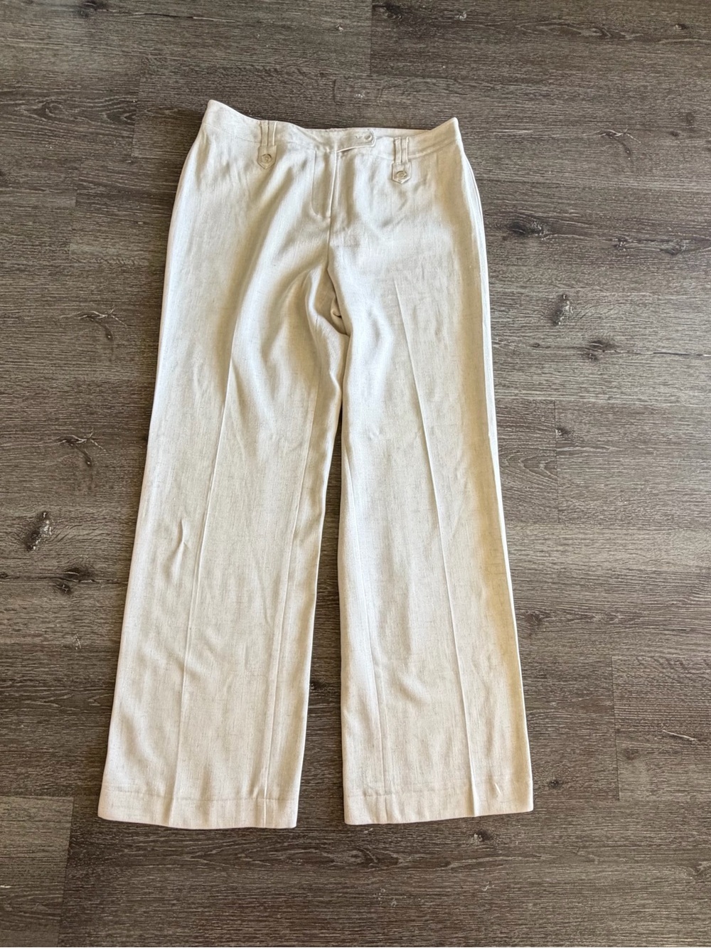 Atelier Cream Wide-Leg Trousers